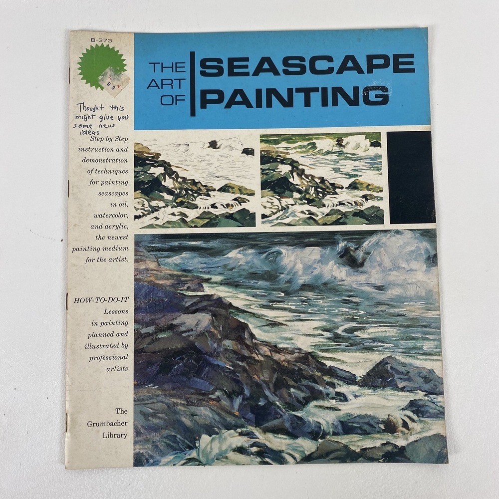 The Grumbacher Library The Art Of Seascape Painting B-373 Vintage
